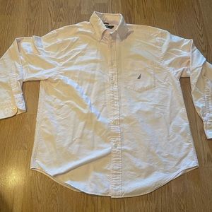 Nautica Button Down Dress Shirt Light Pink
